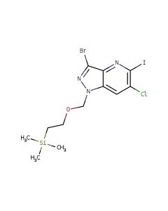 Astatech 3-BROMO-6-CHLORO-5-IODO-1-((2-(TRIMETHYLSILYL)ETHOXY)METHYL)-1H-PYRAZOLO[4,3-B]PYRIDINE; 0.25G; Purity 95%; MDL-MFCD32644163